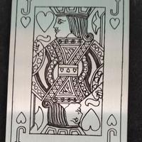 carte da gioco in argento cesellate