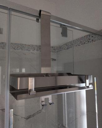 Portasaponi per doccia in acciaio inox
