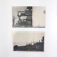 Num. 2 Foto cartoline Visitatori sulla nave R.N.