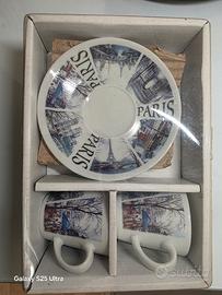  ULTIMO PREZZO Set 2 tazzine souvenir da Parigi