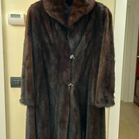 Pelliccia vera di visone black glama