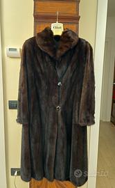 Pelliccia vera di visone black glama