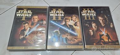 Set 6 DVD trilogia prequel Star Wars