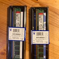 x2 Kingston Technology RAM DDR3 4gb