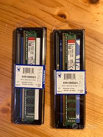 x2 Kingston Technology RAM DDR3 4gb