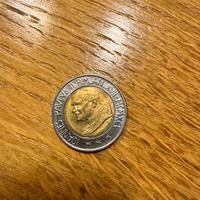 Moneta 500 Lire Vaticano Papa Giovanni Paolo II