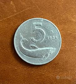 5 lire 1954