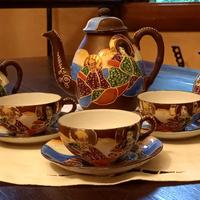 ANTICO servizio da caffè GIAPPONESE in porcellana