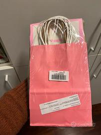 20 sacchetti di carta kraft con manici, 21 x 15 x