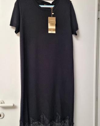 vestito nero in maglia Conbipel NUOVO !