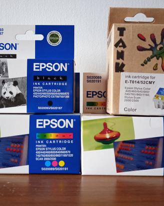 4 Cartucce Stampanti Epson Nuove scadute 