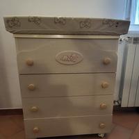 Cassettiera/bagnetto/Fasciatoio Pali melody sbianc