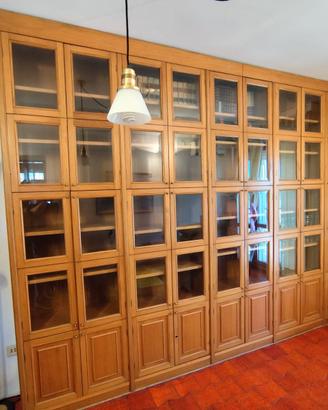 libreria artigianale in rovere