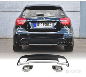 DIFFUSORE MERCEDES CLASSE A W176 LOOK AMG A45 + TE