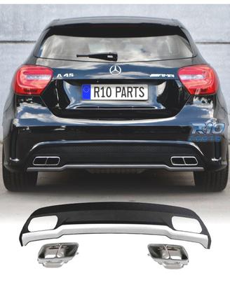 DIFFUSORE MERCEDES CLASSE A W176 LOOK AMG A45 + TE