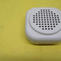 Campanello quadrato smussato bianco, lato 8 cm, te