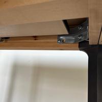 Tavolo legno scuro apribile 120x80