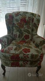 Antica poltrona bergere restaurata