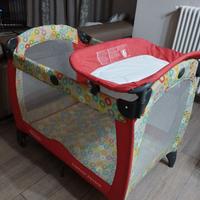 Lettino da campeggio con fasciatoio