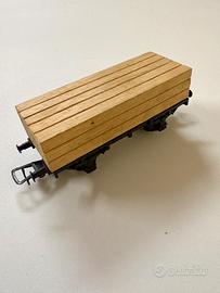 Vagone Rivarossi travi di legno