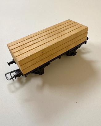 Vagone Rivarossi travi di legno