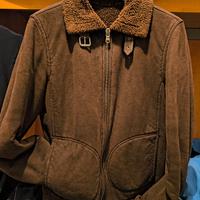 Benetton giacca in stile montone