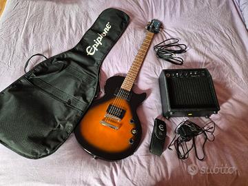 Chitarra Elettrica Epiphone Les Paul con ampli