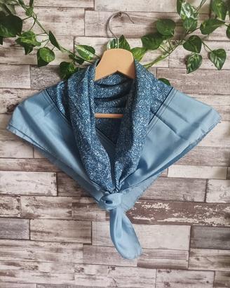 FOULARD VINTAGE 75X75 CM. COTTAGE CORE