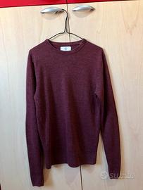 Maglione pullover uomo C&A Basic S bordeaux