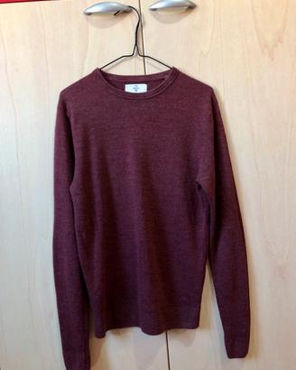 Maglione pullover uomo C&A Basic S bordeaux