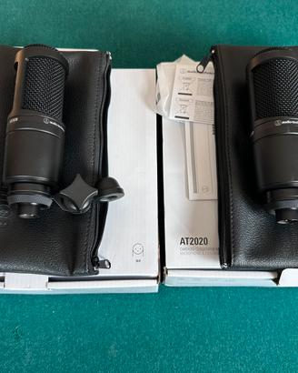 Coppia microfoni Audio-technica AT2020 + isolanti