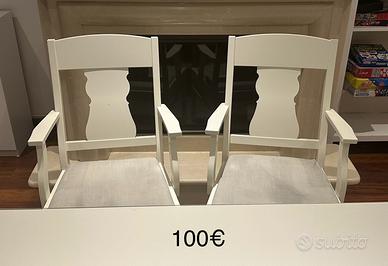 2 poltroncine bianche