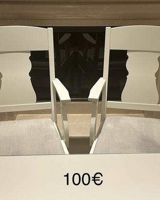 2 poltroncine bianche