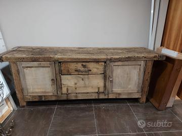 Bancone lavoro vintage 247x75 H 86 