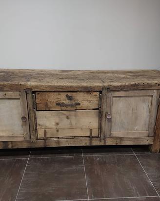 Bancone lavoro vintage 247x75 H 86 
