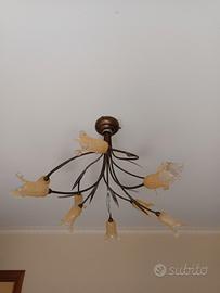 lampadario e due bajour 