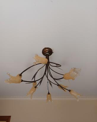 lampadario e due bajour 