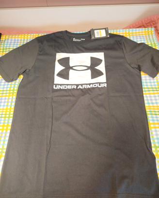 T-shirt Under Armour Logo Camo Nera