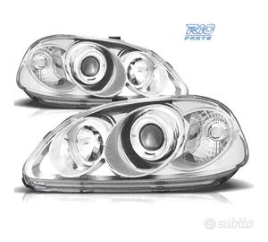 FARI HONDA CIVIC 99-01 ANGEL EYES FONDO CROMATO