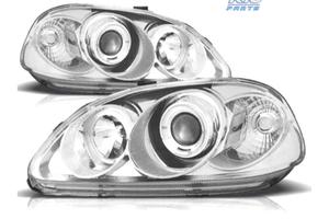 FARI HONDA CIVIC 99-01 ANGEL EYES FONDO CROMATO