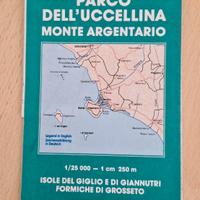 Cartina sentieri parco dell'Uccellina monte Argent