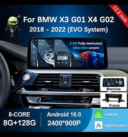 Autoradio Android 16 per BMW X3/X4 Carplay Android