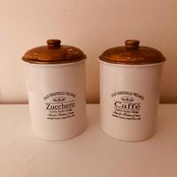 BARATTOLI STILE PROVENZALE  ZUCCHERO E CAFFE