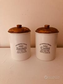 BARATTOLI STILE PROVENZALE  ZUCCHERO E CAFFE