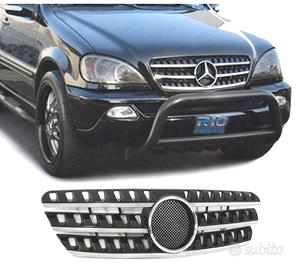 GRIGLIA MERCEDES CLASSE ML W163 98-05 NERO-CROMATO