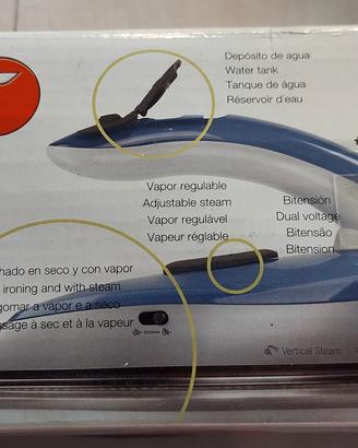 Ferro da stiro da viaggio a vapore