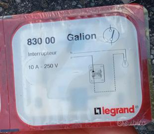 17 interruttori Legrand 830 00 Galion 10A 250V