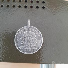 ciondolo moneta argento Che Guevara 
