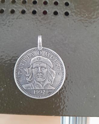 ciondolo moneta argento Che Guevara 