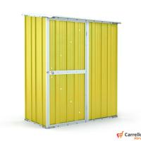 Casetta box giardino in Acciaio 155x100cm giallo